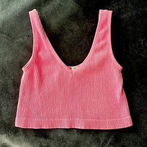 Cute pink crop top